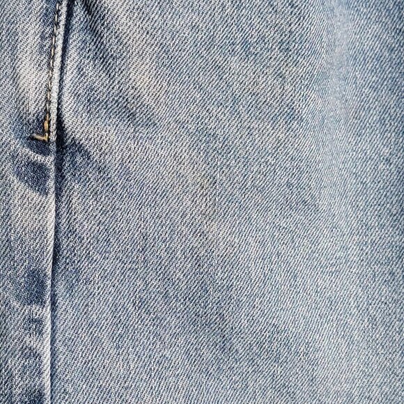 Levis 505 Straight Jeans 36 x 29.5 Mens Denim Light Blue Whiskering Blue 36 x 30 - Picture 10 of 16